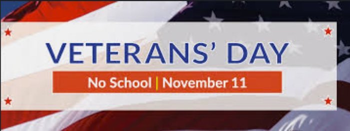 No School: Veteran's DAy